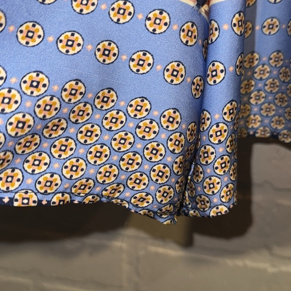 Lavender Brown Floral Shorts ruffled lined small drawstring - Picture 6 of 6